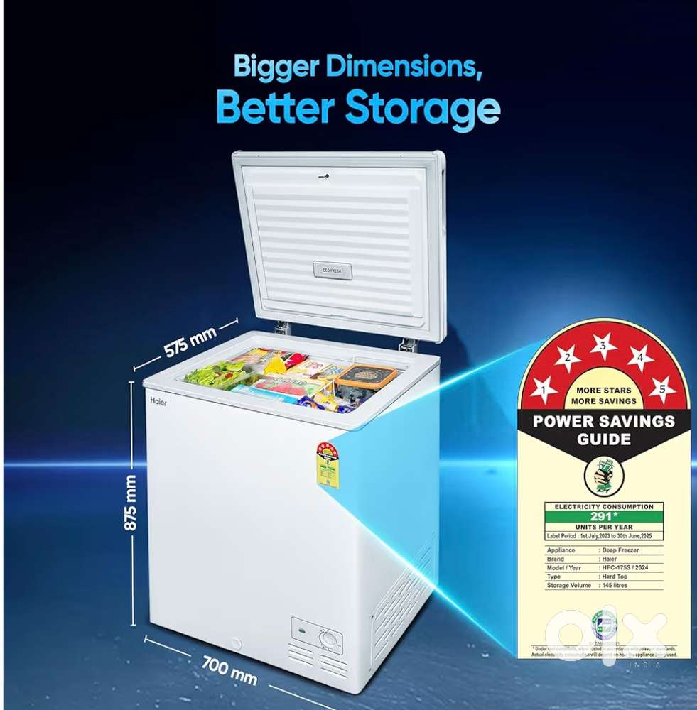 Haeir freezer 190 ltr