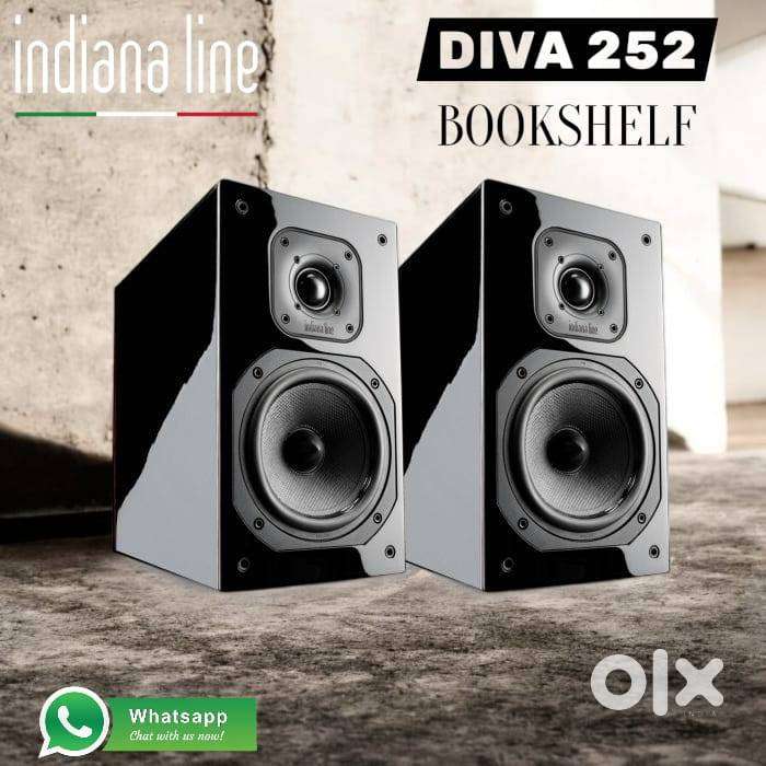 INDIANALINE  DIVA 252 PREMIUM BOOKSHELF SPEAKERS ( MADE IN ITALY)