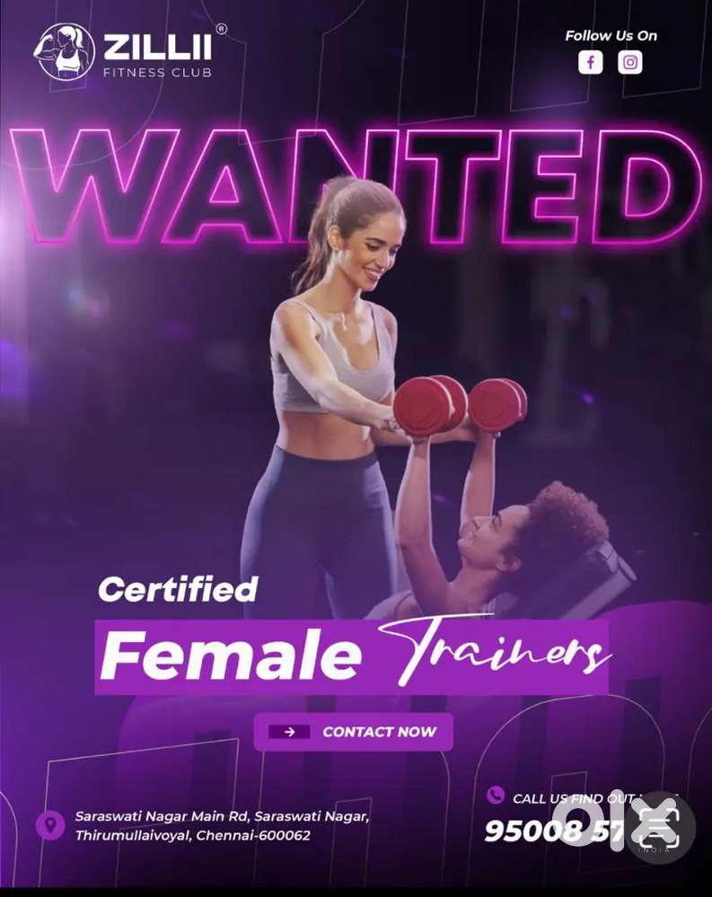 hi ,I am zillii fitness club , ambattur