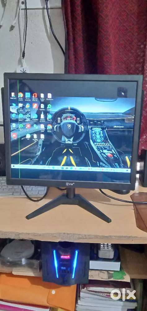 EVM 17LED MONITOR + LENOVO KEYBOARD+ FRONTECH MOUSE