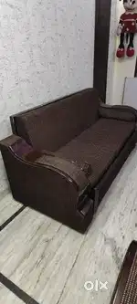 Sofa cum bed + 2 sofa chaire with storage