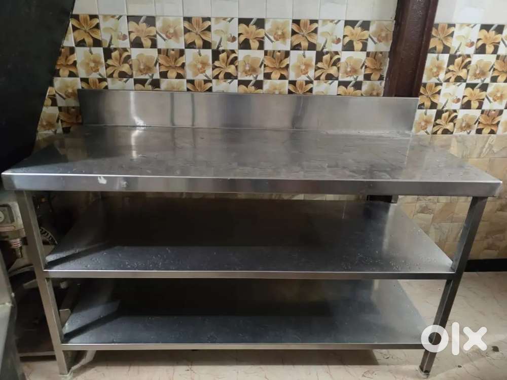 Counter Table Restaurant Rack Steel