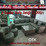 8 seater L shape Sofa set with 2 chairs