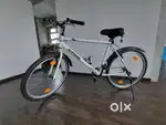 My bike BTwin white Bicycle with all accesories