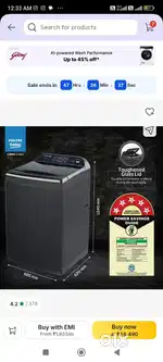 Voltas automatic washine machine