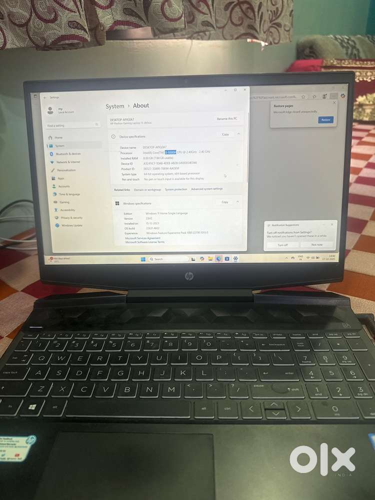 HP PAVILION Gamming Laptop