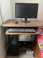 Desktop Computer with HP Monitor + Table (Budget PC)