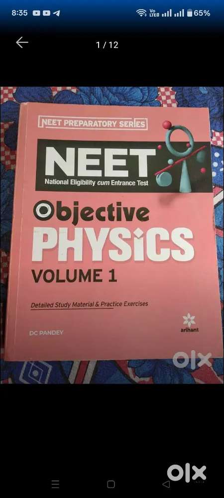Dc pandey Neet volume 1,2 new condition