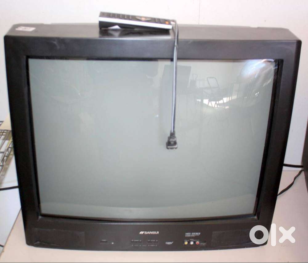 sansui old CRT TV + Stand