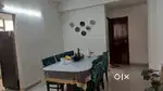 Wooden dining table with 6 comfortable chairs