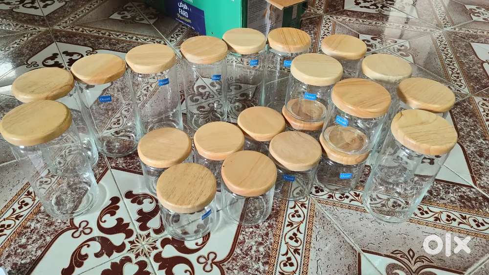 Ocean glass jar container new