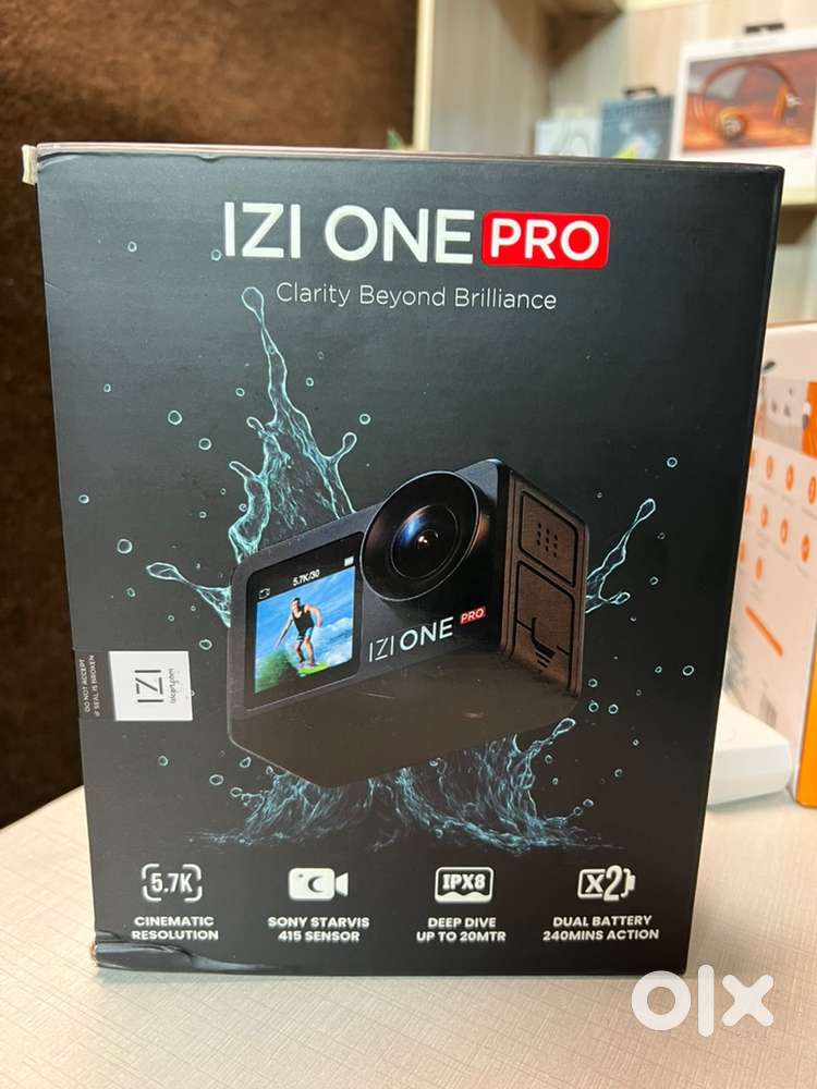 Izi one pro 50 mp action camera brand new just unboxed for sale
