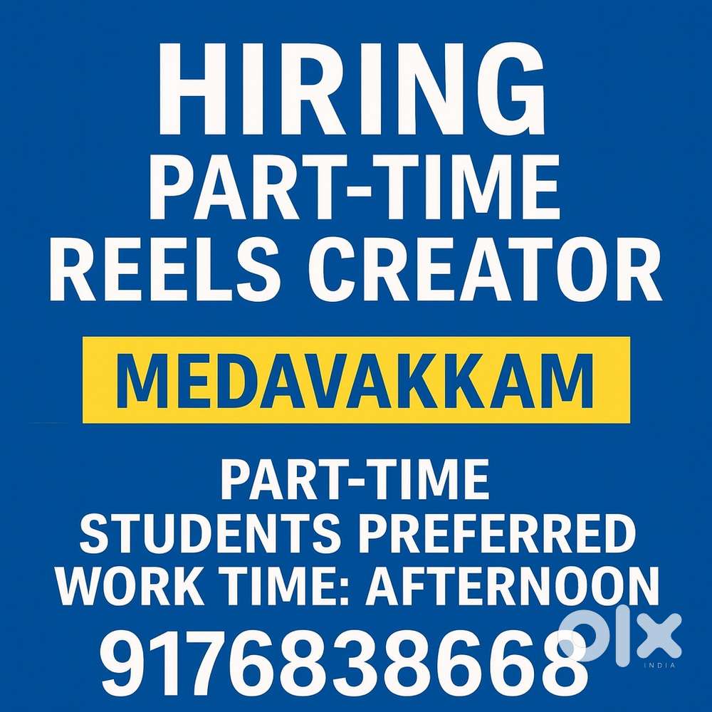 Part Time Video Shooting & Editing Job College Students Medavakkam