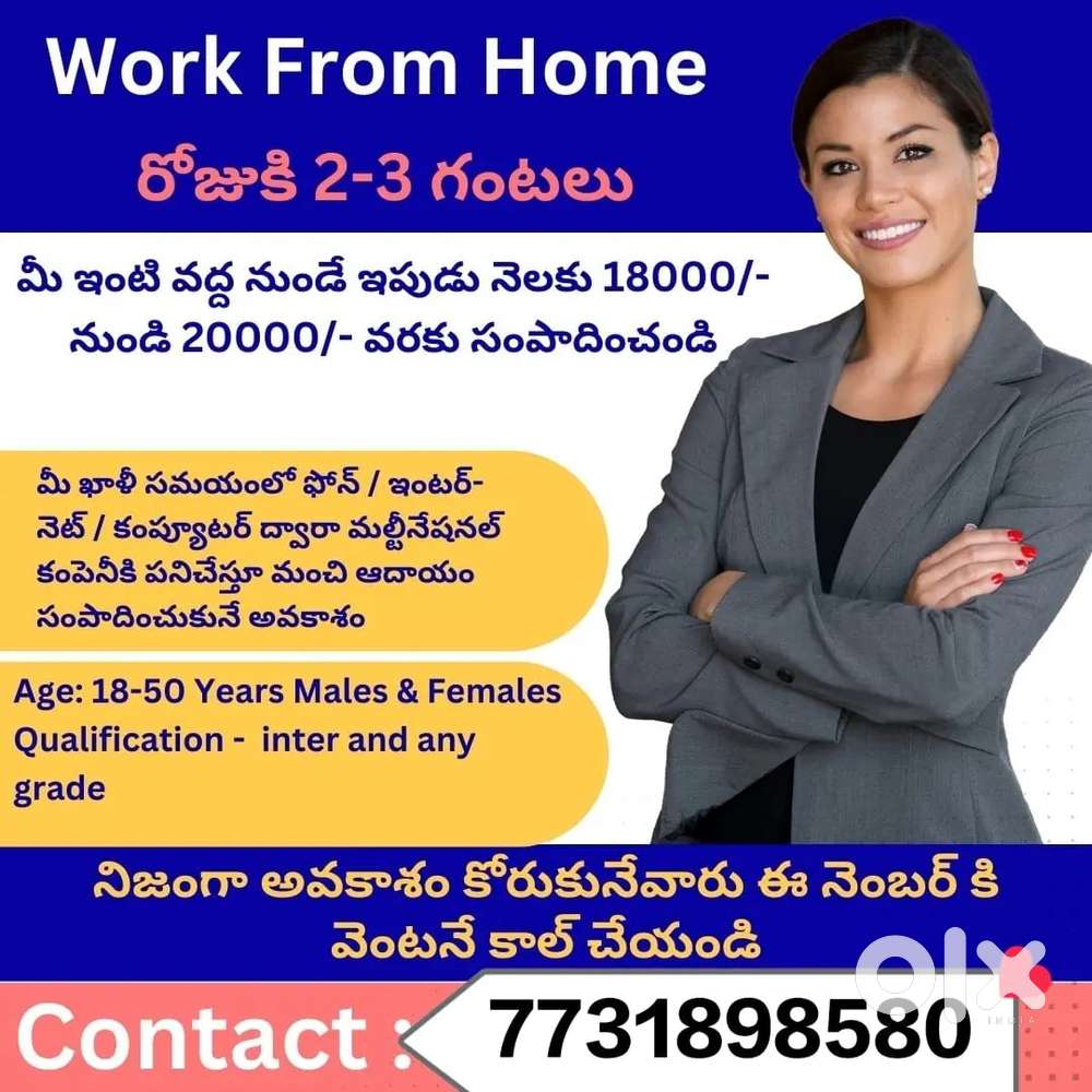 Opening for house wifes, students,unemployees, retired employees.