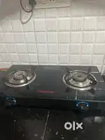 Gas Stove with a glass top with 2 burner