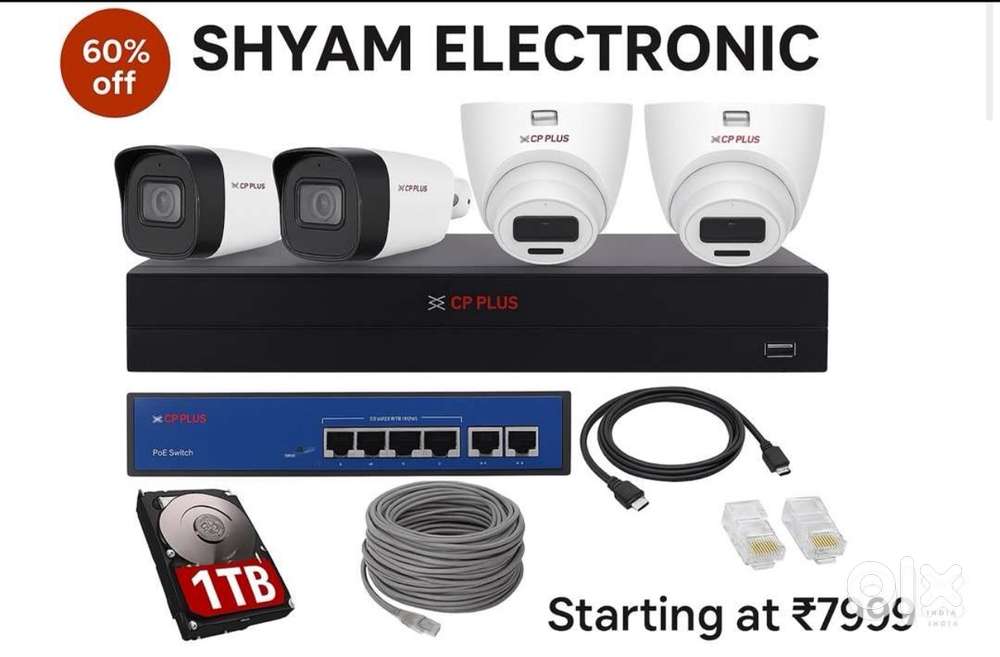 CCTV Setup Available All Companies started prize 7999 with warranty