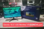 Geonix 18.5 LED Monitor VGA + HDMI port, 20 Days testing Warrenty,
