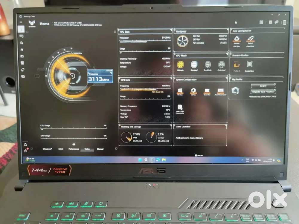 ASUS TUF Gaming F17 17 FHD 144Hz i7 RTX 3070 Gaming Laptop