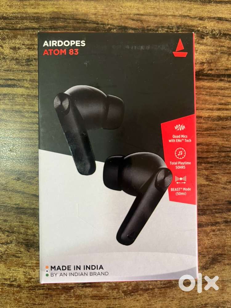 Boats Airdopes Atom 83 in Earbuds (Carbon Black)