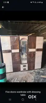 NEW 5 DOORS WARDROBE WITH 5 YRS WARRANTY