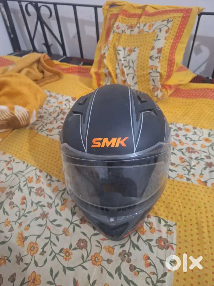 Wearing helmet