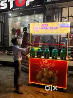 Pani puri food cart