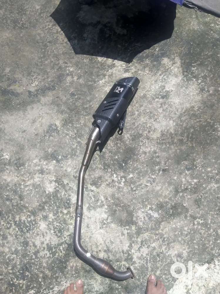 Akrapovic Exhaust with Bend Pipe for Yamaha MT-15.