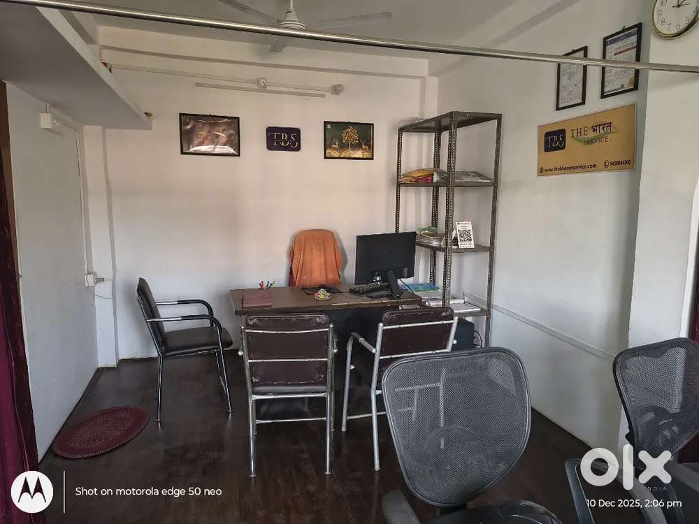 Full furnished office for rent(no advance) 450 sqbfoot 300 carpet area