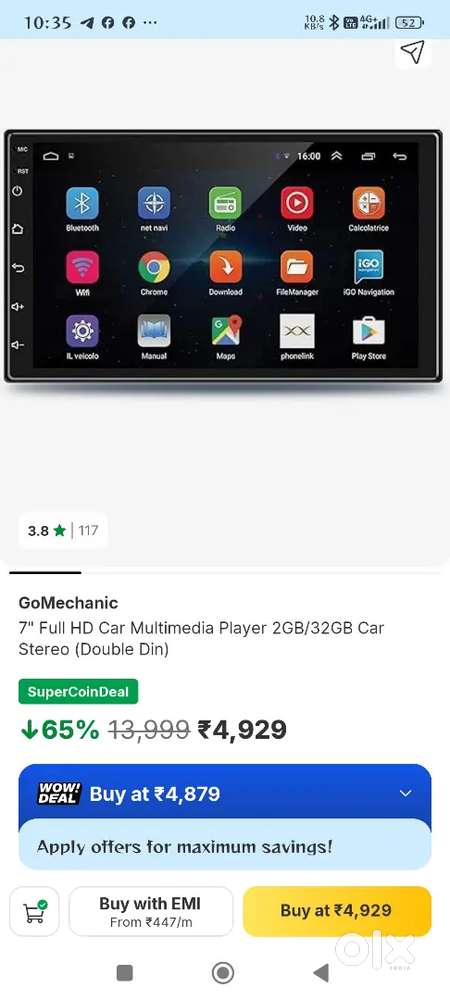 GoMechanic 7” Android Car Stereo (Brand New) – 2GB/32GB