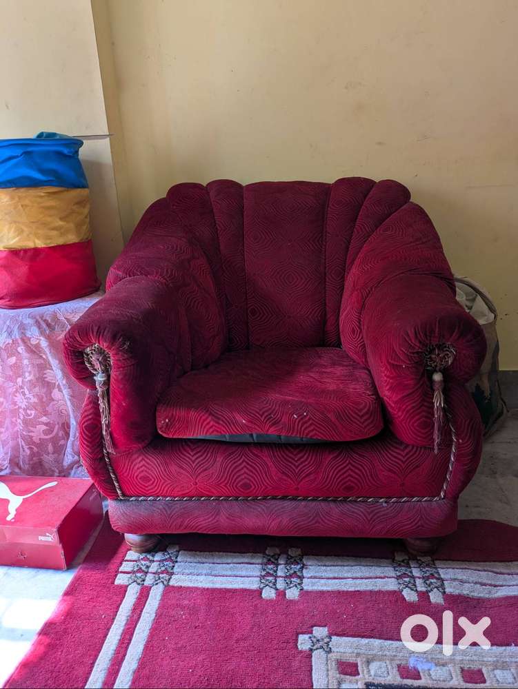 Pristine red sofa chair
