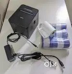 Thermal Receipt Printer with Extra Paper Rolls-Good Condition