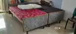 Set of Cot, Mattress & Pillow