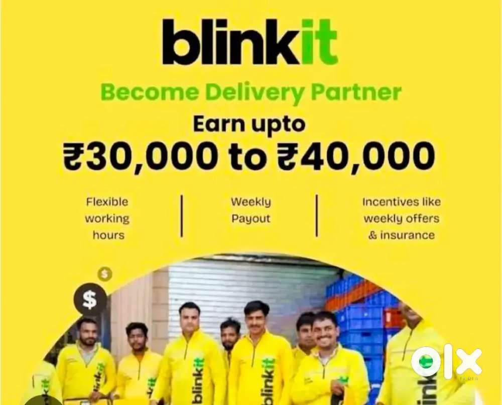 BLINKIT HIRING (FRESHER) DELIVERY PARTNERS