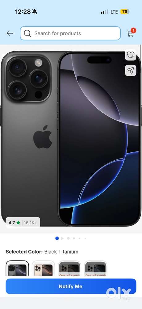 Brand new sell pack iphone 16 pro black