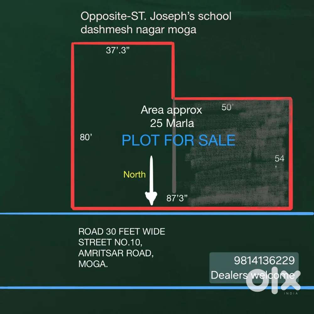 Plot for sale on prime location