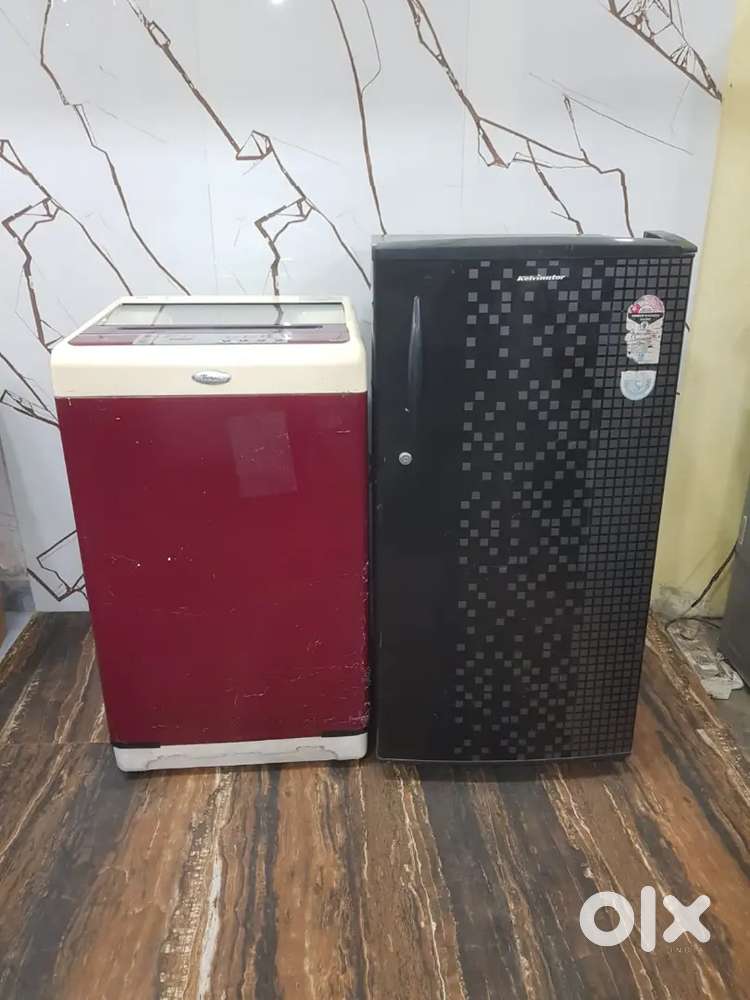 Whirlpool 7kg top load fully automatic washing machine  refrigerator