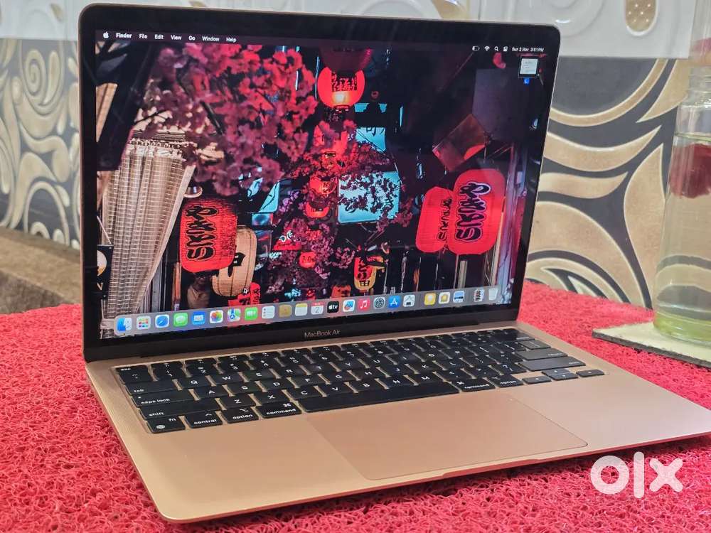 M1 Air 2022 Rose Gold  Macbook 8gb 256gb SSD 13inch Retina Touch iD