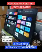 FHD 45 ANDROID SMART TV WITH 2 SAAL REPLACEMENT GUARANTEE # FREE COD
