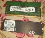 512 gb NVME .. 8gb ddr4  laptop ram