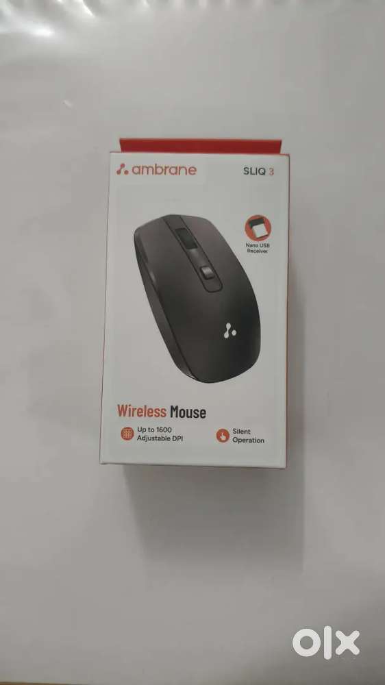 Ambrane wireless mouse and mouse pad