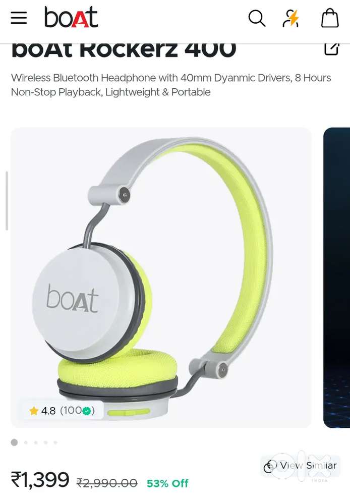 Boat Rockerz 400 Bluetooth headphones