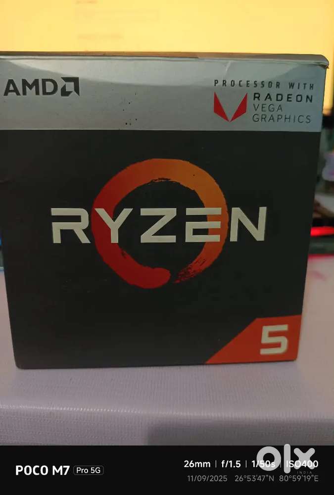 AMD Ryzen 5 2400G  4 Cores 8 Threads  Vega Graphics