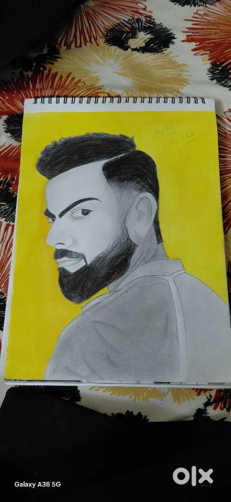 Sketch of Virat kohli