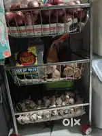 3 layer kitchen utility rack