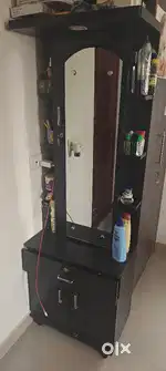 Dressing Table, Single Bed with Box Storage, Fridge