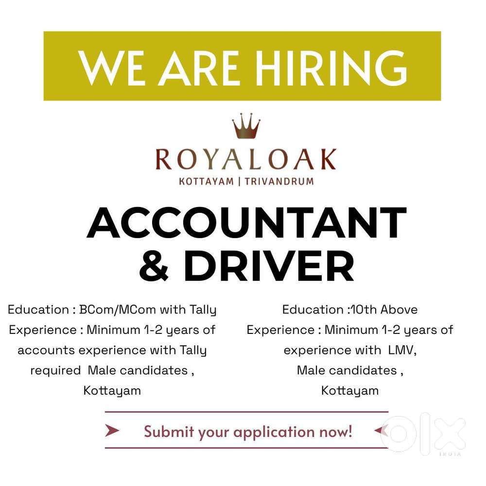 Accountant & Driver @ Kottayam
