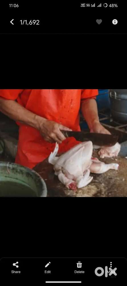 Wanted chicken cutter