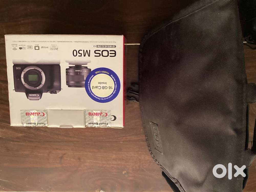 Canon M50 Mark I with ND Filter, Screen Protector, Bag, And Box