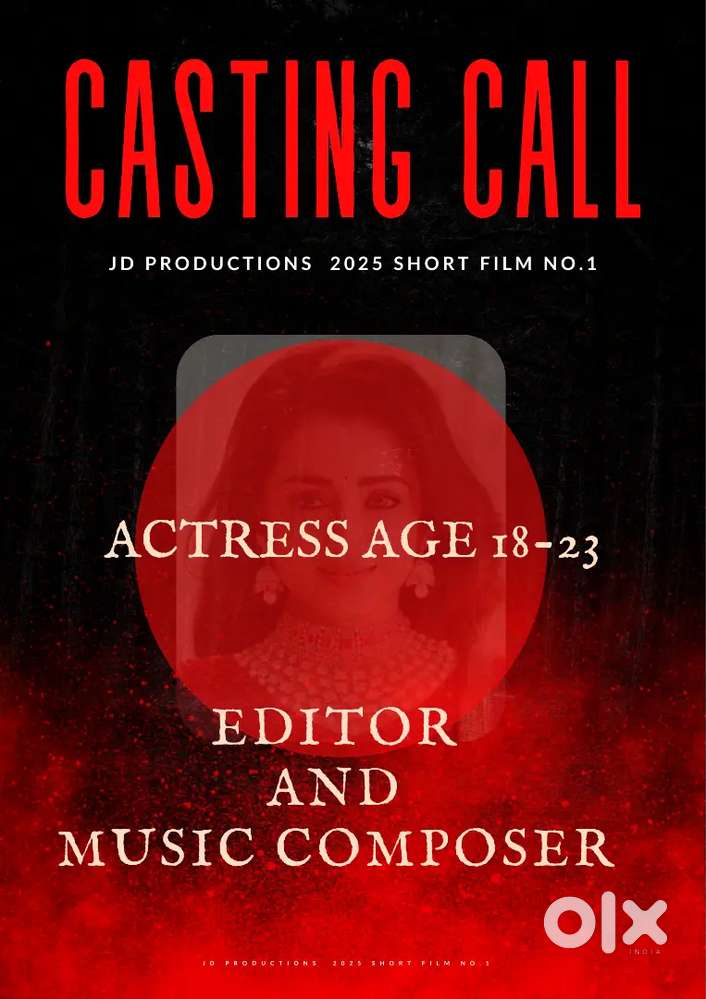 ACTRESS WANTED FOR SHORT FILM
