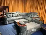 Brand new adjustable headrest l shape sofa set available in STARF FURN